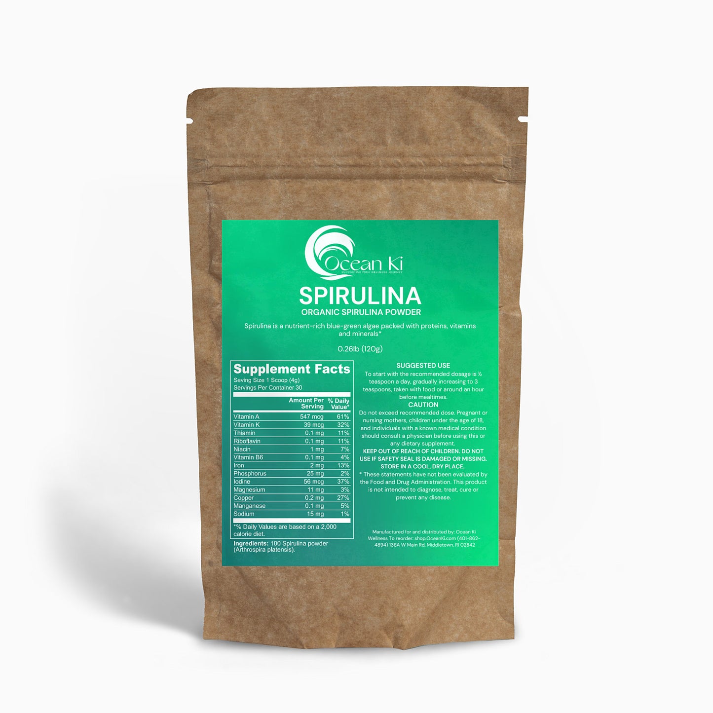 Organic Spirulina Powder